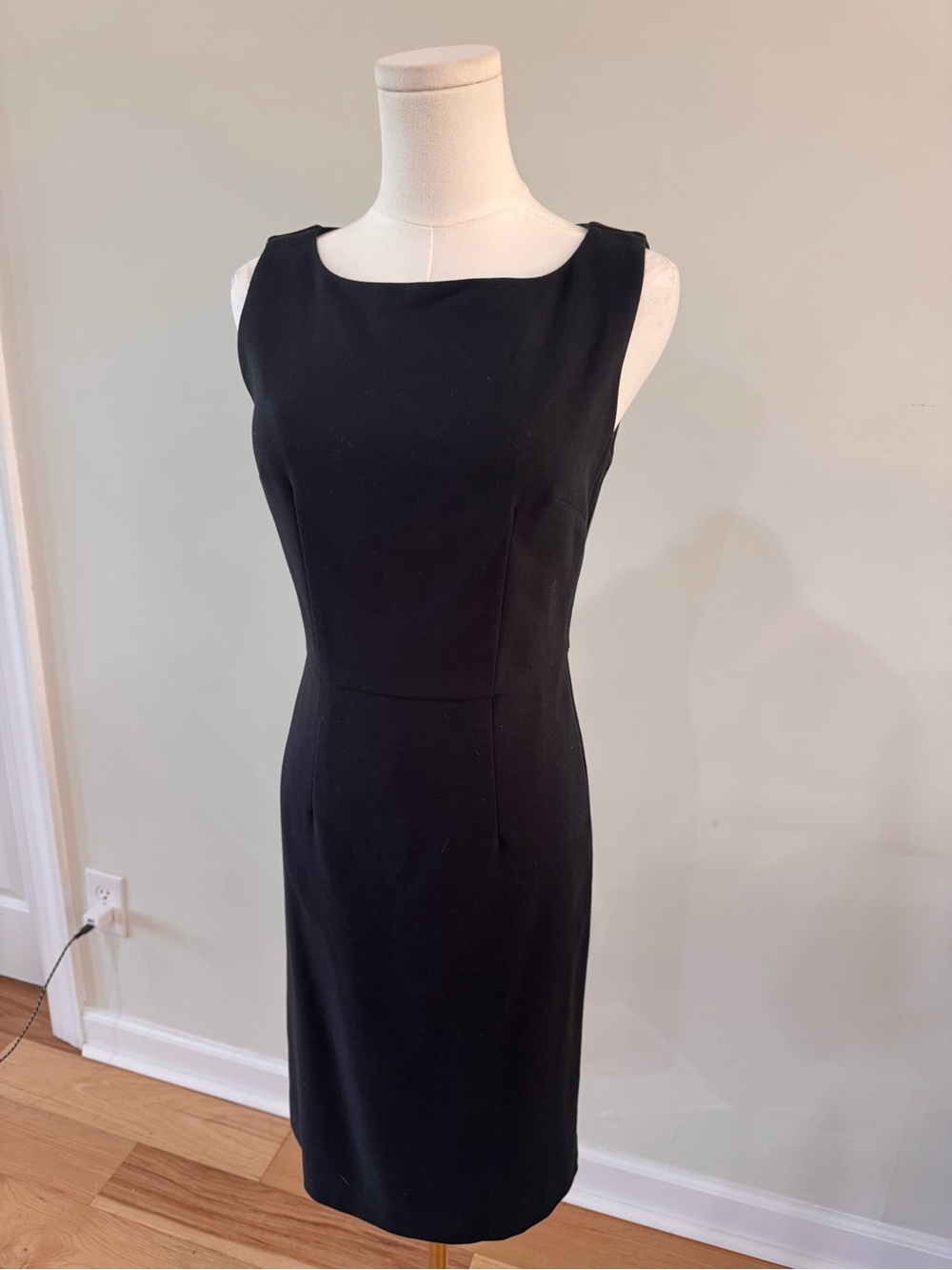 UK next tailoring classic black sheath dress